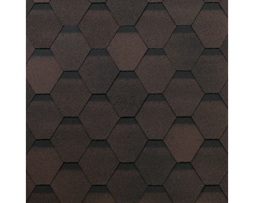 Гибкая черепица Оптима, коричневый